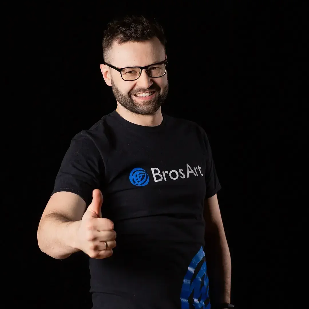 Portret Andrzeja z ekipy BrosArt