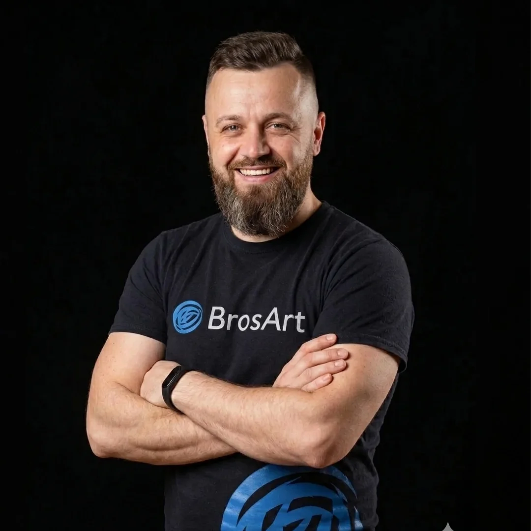 Portret Grzegorza z ekipy BrosArt