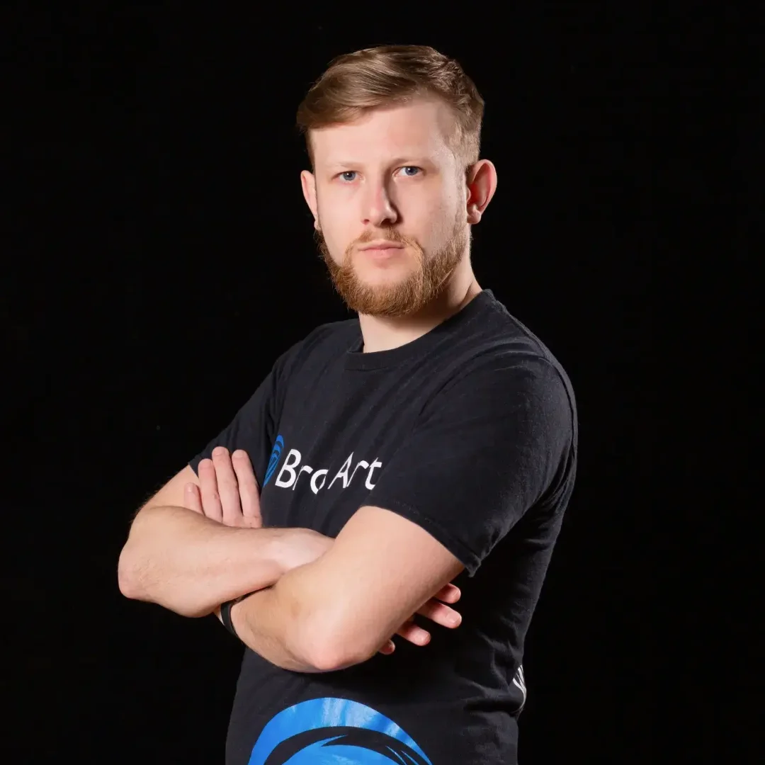 Portret Wojtka z ekipy BrosArt